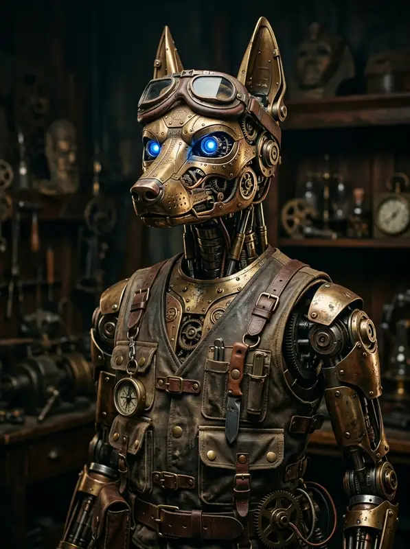 Mechanical Anubis Mascot